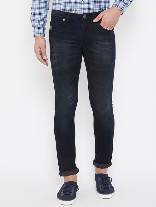 black denim washed jeans - 17521017 - Very Small Image - 1