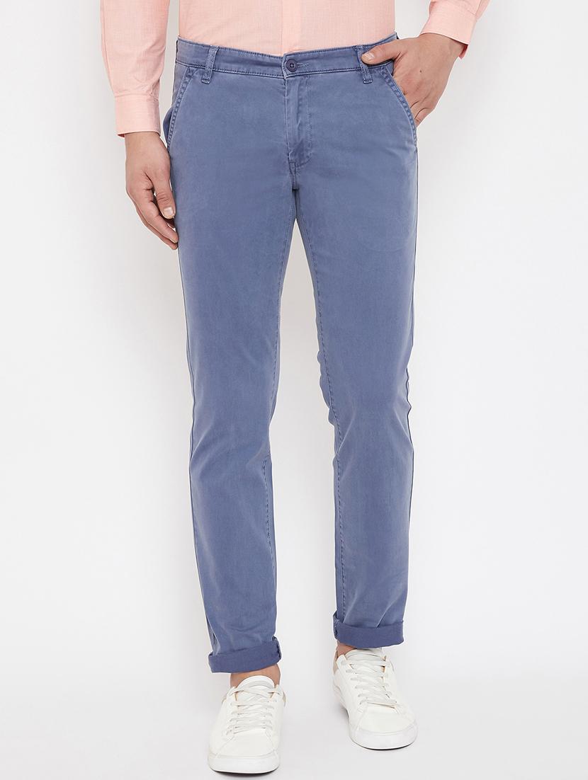 grey solid chinos - 17521022 - Zoom Image - 1