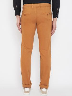 orange solid chinos - 17521023 - Standard Image - 3