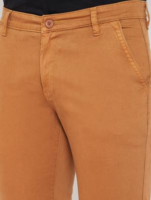 orange solid chinos - 17521023 - Standard Image - 5