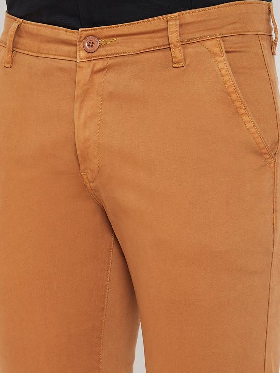 orange solid chinos - 17521023 - Zoom Image - 5