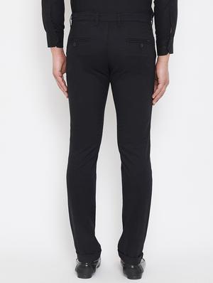 black solid chinos - 17521026 - Standard Image - 3