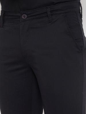 black solid chinos - 17521026 - Standard Image - 5