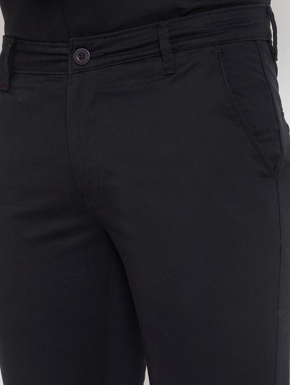 black solid chinos - 17521026 - Zoom Image - 5