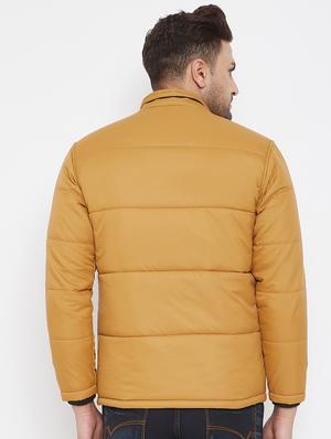 yellow solid quilted jacket - 17521050 - Standard Image - 3