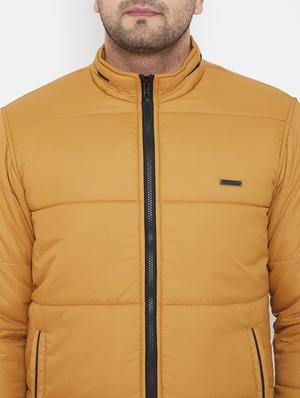 yellow solid quilted jacket - 17521050 - Standard Image - 5