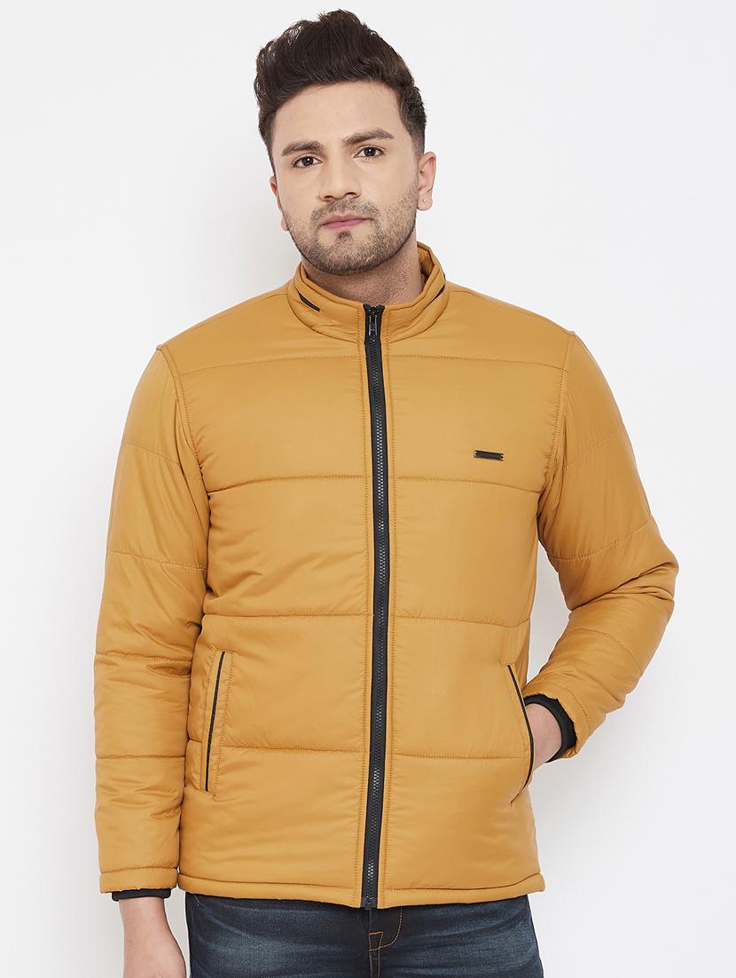 yellow solid quilted jacket - 17521050 - Zoom Image - 1