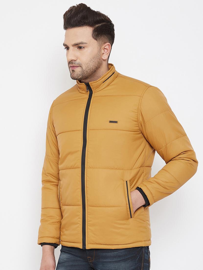 yellow solid quilted jacket - 17521050 - Zoom Image - 2