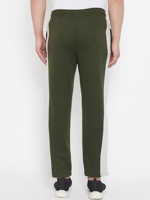 olive green side striped track pant - 17521062 - Standard Image - 3