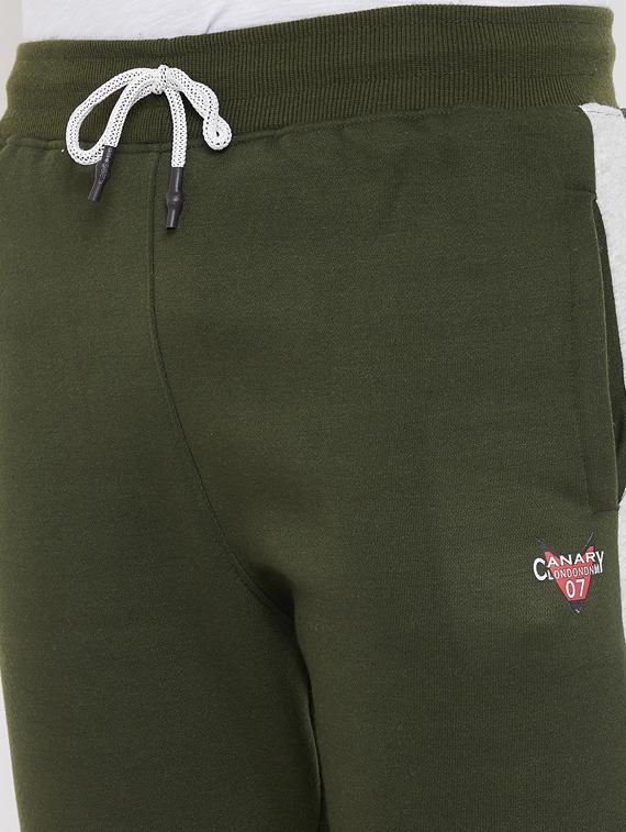 olive green side striped track pant - 17521062 - Zoom Image - 5