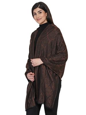 brown printed stole - 17521067 - Standard Image - 2