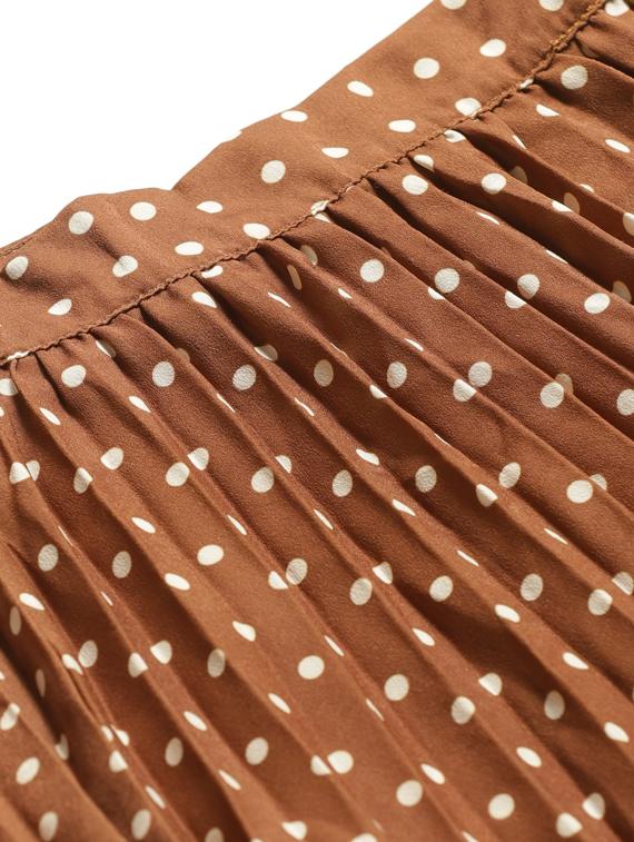 high rise polka dot a-line skirt - 17521086 - Zoom Image - 5