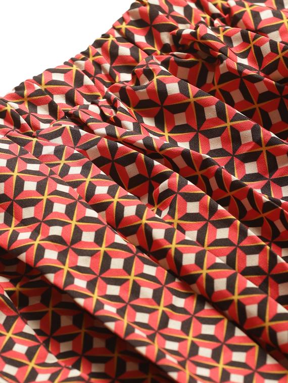 mid rise printed flared skirt - 17521089 - Zoom Image - 5