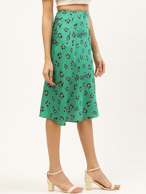 mid rise floral a-line skirt - 17521090 - Standard Image - 2