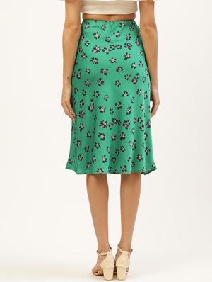 mid rise floral a-line skirt - 17521090 - Standard Image - 3