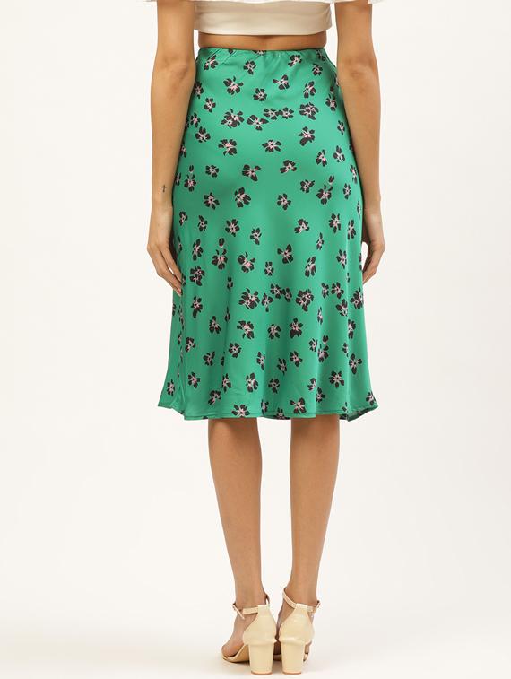 mid rise floral a-line skirt - 17521090 - Zoom Image - 3