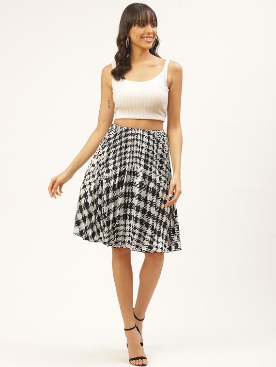 high rise abstract a-line skirt - 17521103 - Zoom Image - 4