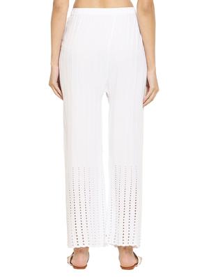 white rayon straight palazzo - 17521154 - Standard Image - 3