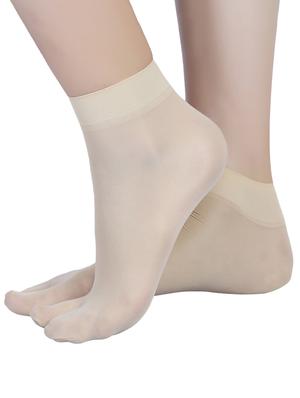 beige nylon blend sock - 17521222 - Standard Image - 2
