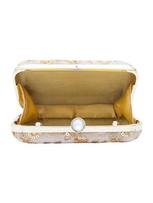 white suede box clutch - 17521307 - Standard Image - 3