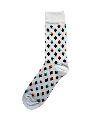 multi colored cotton above ankle length sock - 17521325 - Standard Image - 3