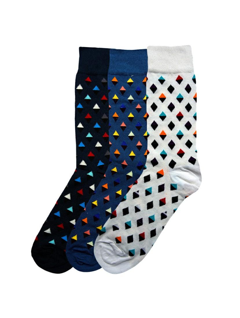 multi colored cotton above ankle length sock - 17521325 - Zoom Image - 1