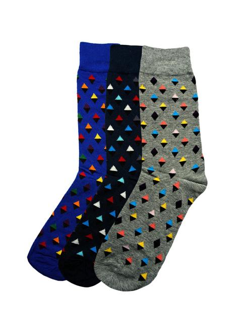 multi colored cotton above ankle length sock - 17521326 - Standard Image - 1