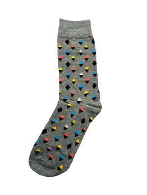 multi colored cotton above ankle length sock - 17521326 - Standard Image - 3