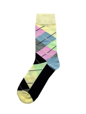 multi colored cotton above ankle length sock - 17521328 - Standard Image - 3