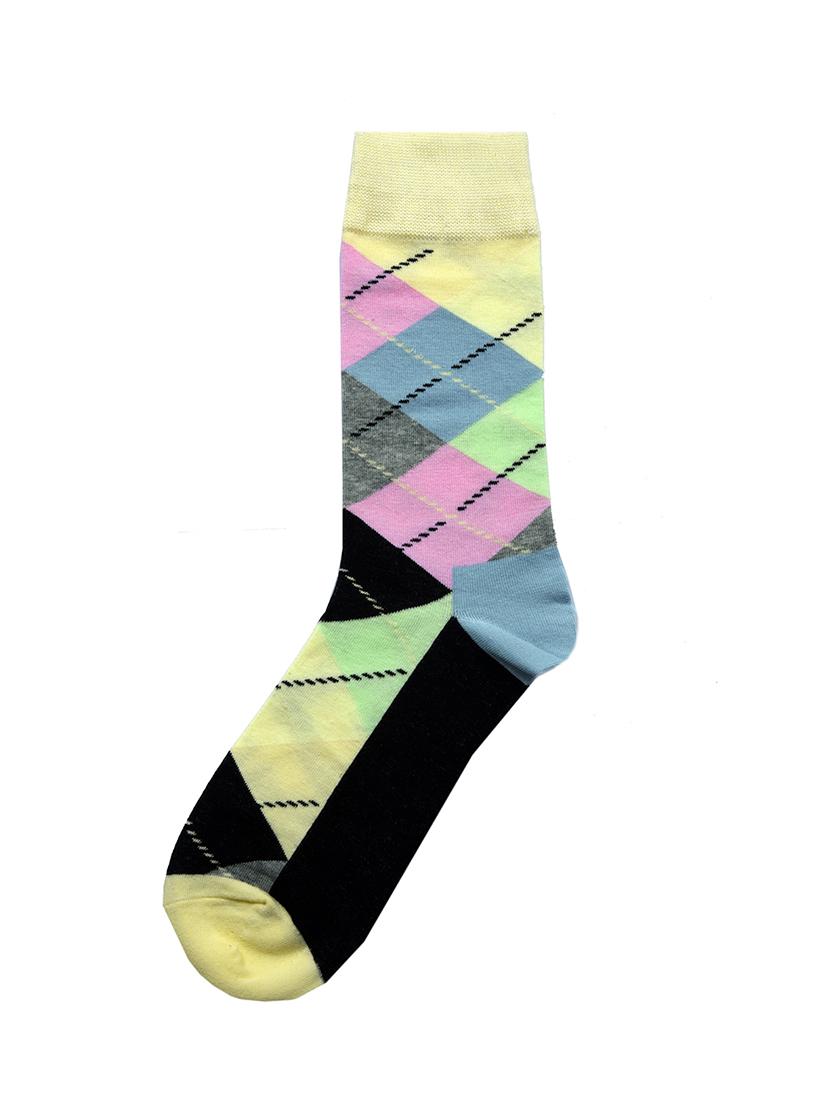 multi colored cotton above ankle length sock - 17521328 - Zoom Image - 3