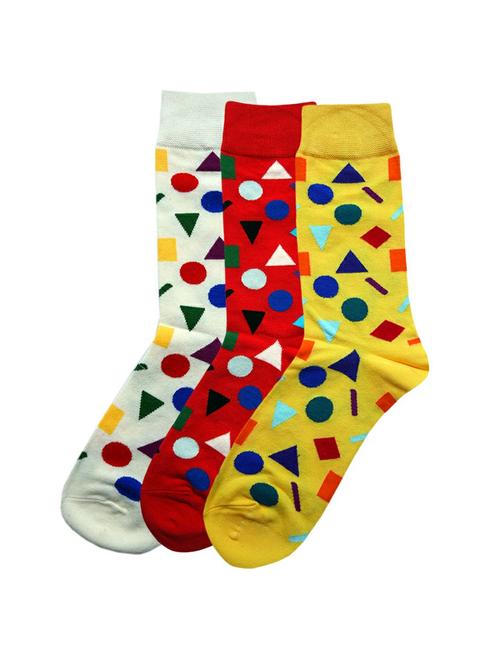 multi colored cotton above ankle length sock - 17521330 - Standard Image - 1