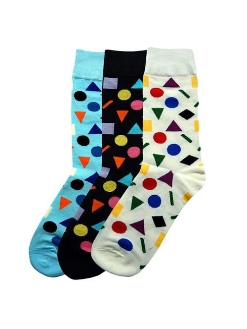 multi colored cotton above ankle length sock - 17521333 - Standard Image - 1