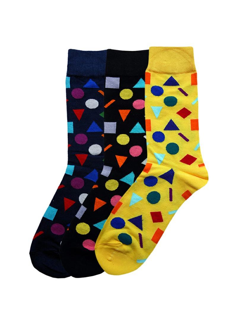 multi colored cotton above ankle length sock - 17521334 - Zoom Image - 1