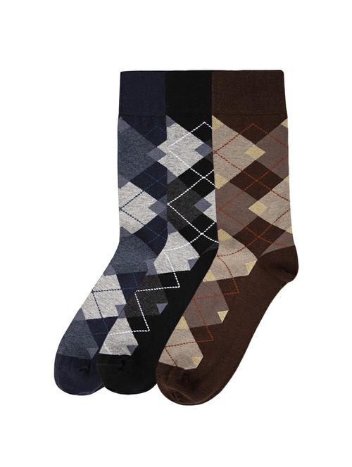multi colored cotton above ankle length sock - 17521337 - Standard Image - 1