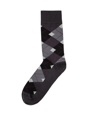 multi colored cotton above ankle length sock - 17521339 - Standard Image - 3