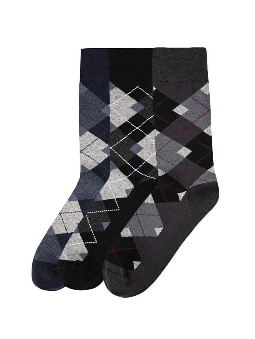 multi colored cotton above ankle length sock - 17521339 - Zoom Image - 1