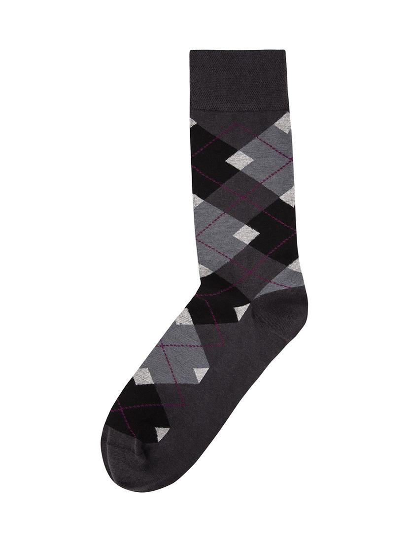 multi colored cotton above ankle length sock - 17521339 - Zoom Image - 3