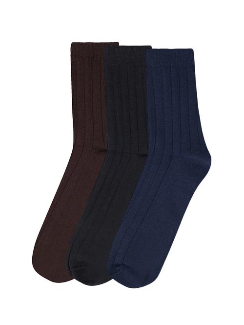 multi colored cotton above ankle length sock - 17521342 - Standard Image - 1