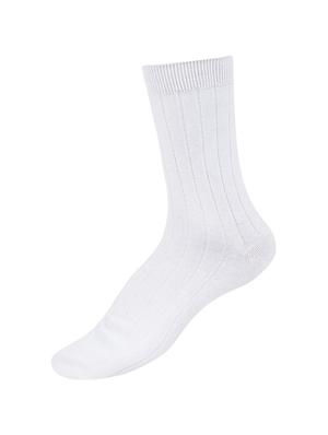 white cotton above ankle length sock - 17521345 - Standard Image - 2