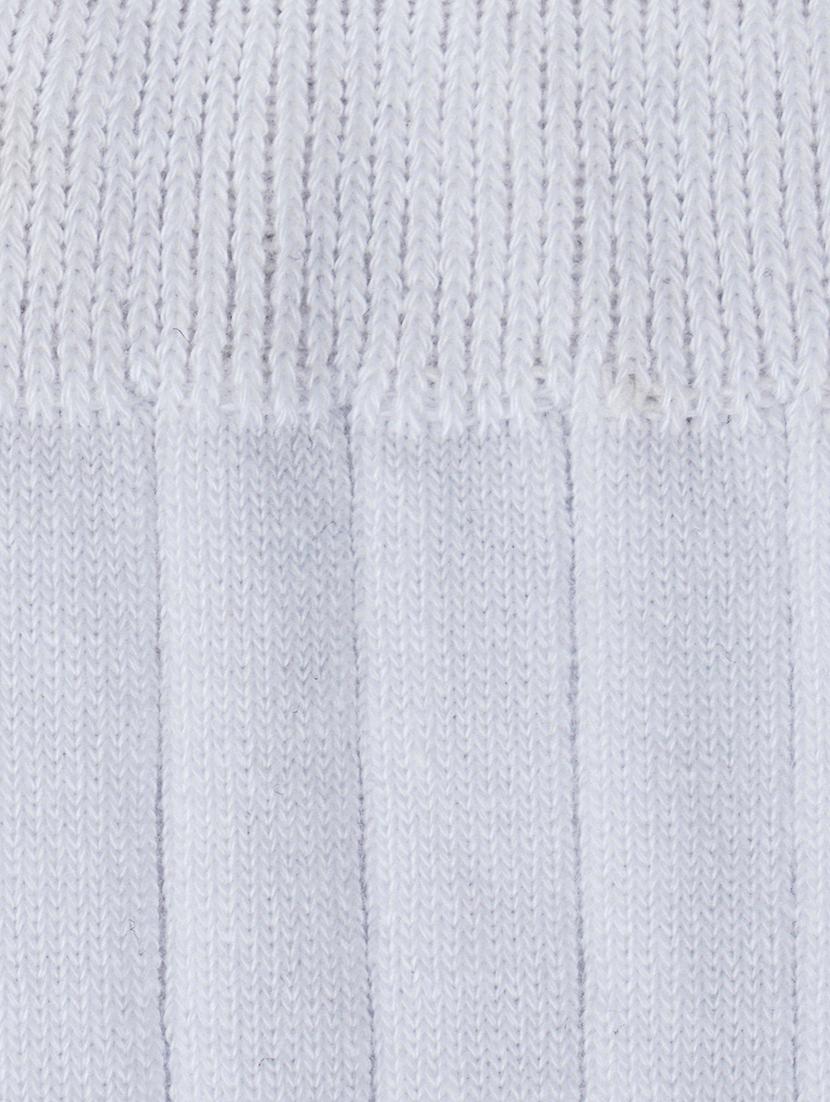 white cotton above ankle length sock - 17521345 - Zoom Image - 4