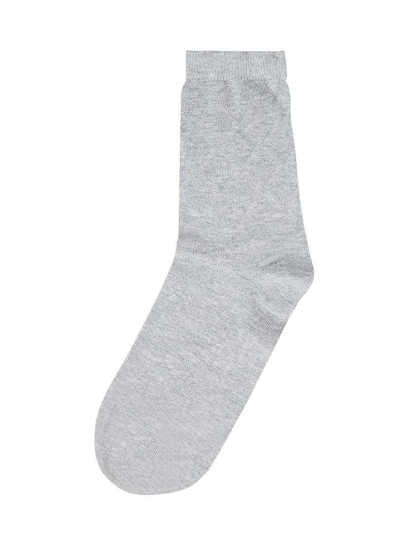 silver cotton above ankle length sock - 17521348 - Zoom Image - 2