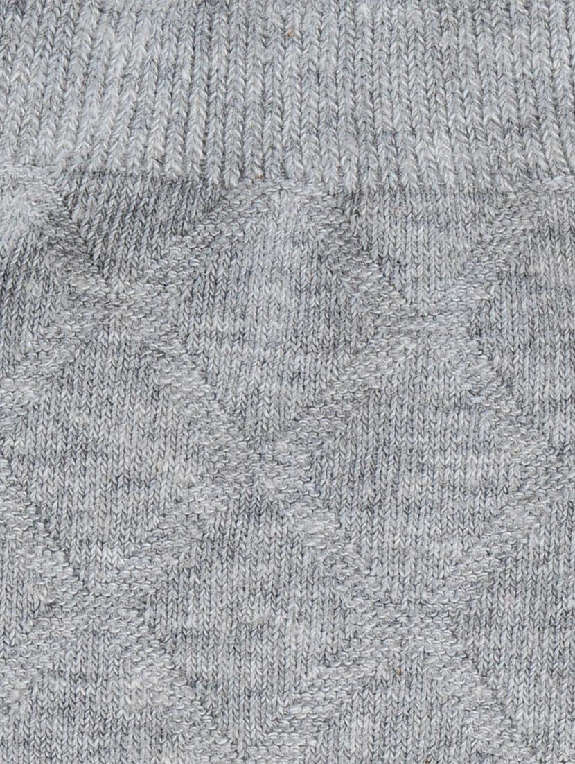 silver cotton above ankle length sock - 17521348 - Zoom Image - 3