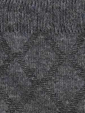 grey cotton above ankle length sock - 17521353 - Standard Image - 3