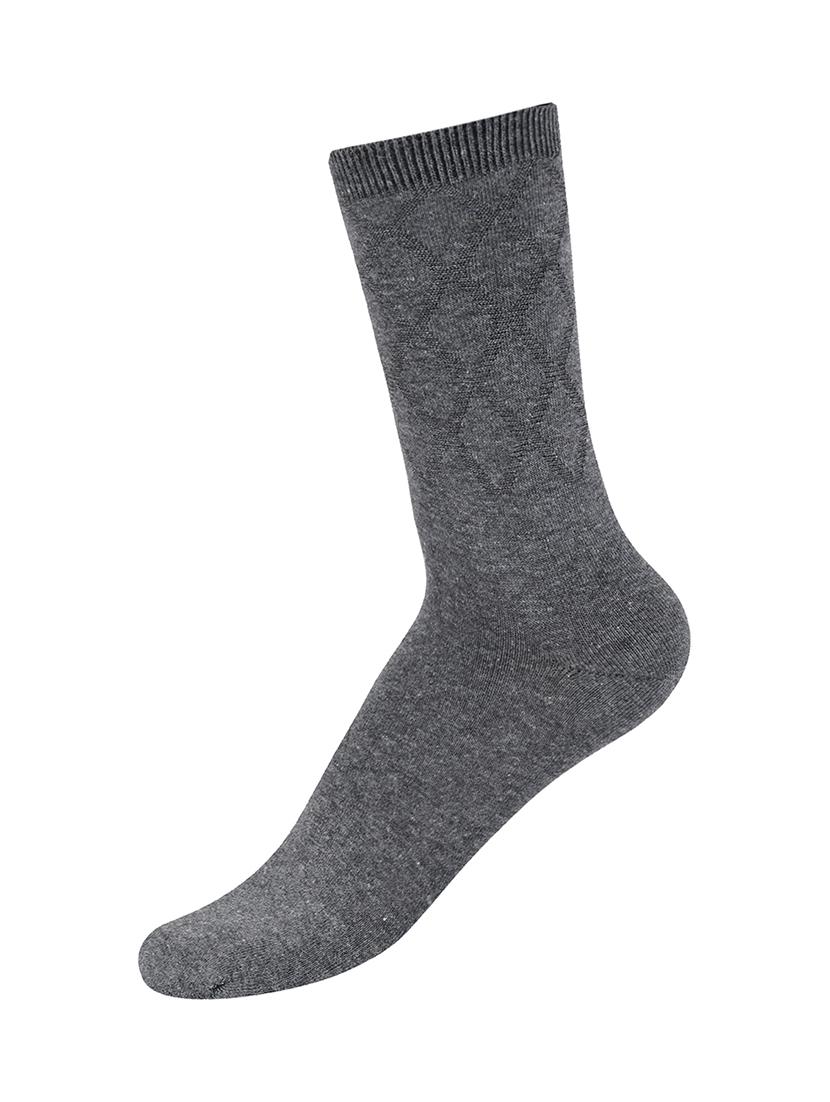 grey cotton above ankle length sock - 17521353 - Zoom Image - 1