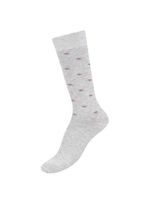 silver cotton above ankle length sock - 17521357 - Standard Image - 1