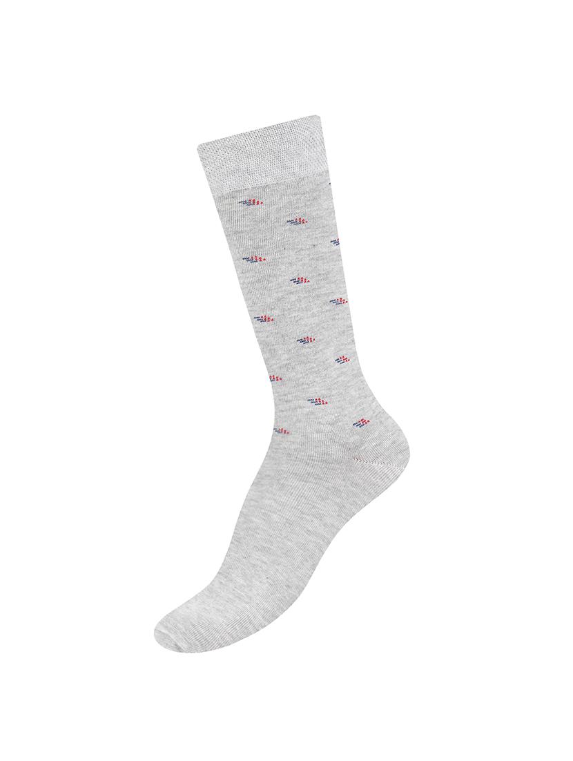 silver cotton above ankle length sock - 17521357 - Zoom Image - 1