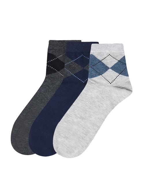 multi colored cotton ankle length sock - 17521380 - Standard Image - 1