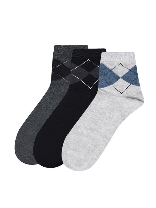 multi colored cotton ankle length sock - 17521383 - Standard Image - 1