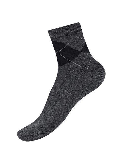 grey cotton ankle length sock - 17521386 - Standard Image - 1