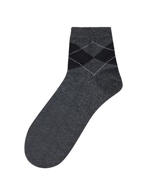 grey cotton ankle length sock - 17521386 - Standard Image - 2